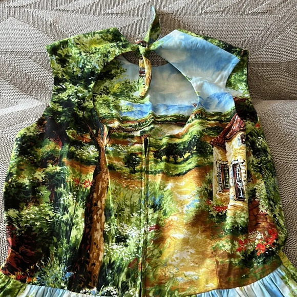 Vintage Bernie Dexter Printed Dress - Picture 9 of 10